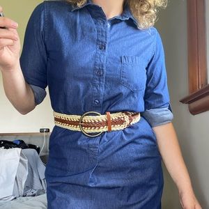 Women’s size small dark blue jean dress